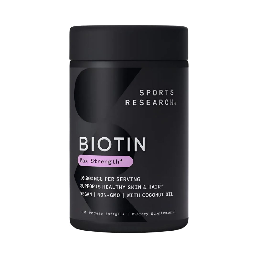 Sports Research Biotin – Max Strength 10,000 mcg